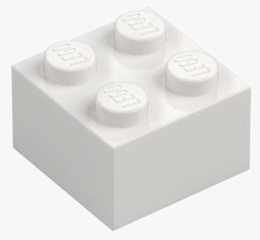 Preview: BRICK 2x2 Weiss à 30Stk..